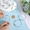 thumbnail image 3 of Juego de 10 pulseras expandibles de plata con alambre ajustable de acero inoxidable y diseño motivacional., 3 of 5