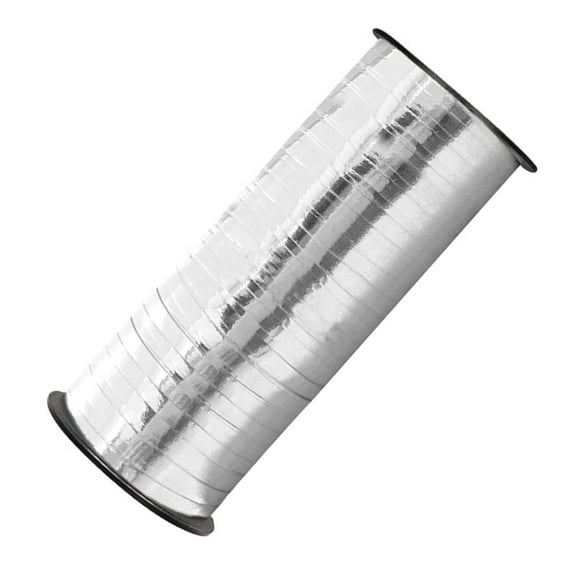 ORDDIART 1Pcs Bright Silver Crimped Curling Ribbon for Christmas 5.00X5.00X11.50Cm