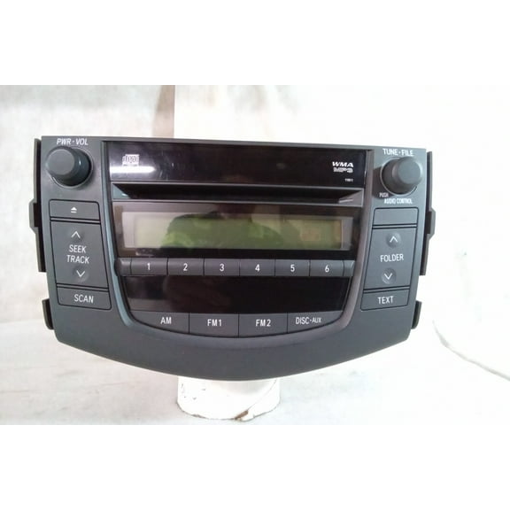 Pre-Owned 2007 Toyota Rav4 AM FM CD Receiver 8612042160 Face 11811 OEM LKQ - Verify Specific Vehicle Fitment In Description - (Good)