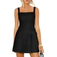 thumbnail image 3 of PRETTYGARDEN Womens Summer Sleeveless Mini Dress Square Neck A Line Short Cocktail Party Dresses Trendy Spring Clothes, 3 of 10