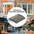 thumbnail image 4 of GUANSU 60x60-160'' Polycarbonate Awning - UPF 50+, UV/Rain/Snow Protection for Door/Window/Patio, 4 of 7