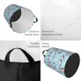 thumbnail image 3 of KLL Sailboats Anchors Waterproof Foldable Laundry Hamper Bucket with Handles for Storage Bin,Kids Room,Home Organizer (Small ), 3 of 7