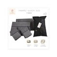 thumbnail image 2 of Juego de Sábanas Queen Size 2800 Hilos Extra Suave Premium Textura Rayada Soft Nature, 2 of 5