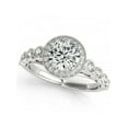 thumbnail image 3 of 1 3/4ct Halo Diamond Engagement Ring White, Yellow, or Rose Gold Enhanc, 3 of 4