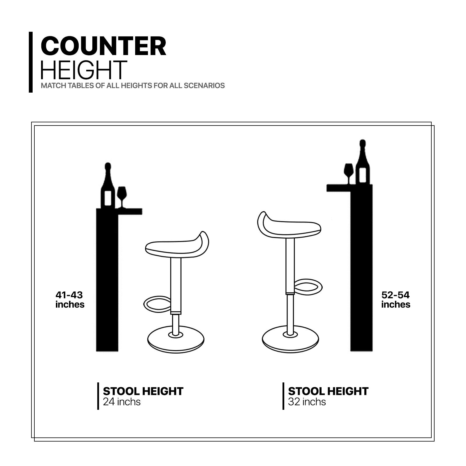 Magshion Mixed Color 2 Tones Bar Stool Chair Dining Counter Bar Pub- Set of 2 (Silver)