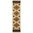 thumbnail image 1 of Oriental Weavers Hudson 1'10" x 7'6" Machine Woven Runner Rug in Beige, 1 of 1