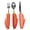 Red, variant on 3 Piece Adaptive Bendable Utensil Set Anti-Tremor Silverware Spoon Fork Knife For Elderly Arthritis Stroke Hand Mobility Impairment Dining Aid Kit