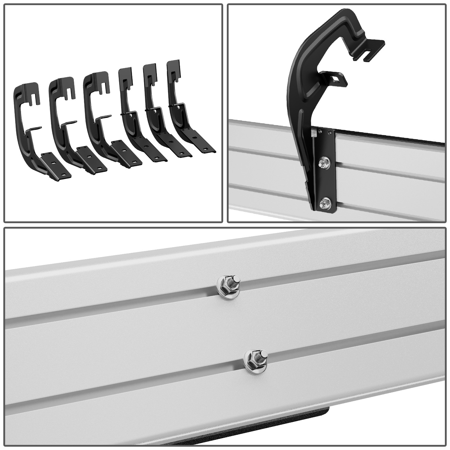 DNA Motoring For 07-19 Silverado Sierra Extended Cab 6.25" Running Board Side Step Nerf Bar