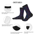 thumbnail image 4 of Bingfone Compression Socks for Women and Men Long Socks for Running Athletic Cycling Nurse- Colored Hearts, 4 of 7