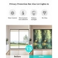 thumbnail image 4 of Window Privacy Film Green Forest Deer Stained Glass Window Film Decorative Sun Block Window Cover Fantasy Vintage Nature Scenery Window Clings Static Adhesive Sticker for Bathroom 23.6"x59", 4 of 7