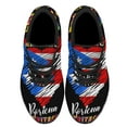 thumbnail image 2 of Hispanic Heritage Boricua Puerto Rico Shoes Sneakers Black Size 8, 2 of 7