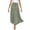Army Green, variant on LBECLEY Maternity Skirt Over The Belly Women’S Elastic High Waist Boho Maxi Skirt Ruffle A Line Swing Long Skirts Womens Jean Skirts White S