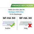 thumbnail image 2 of 3X -HA50 HEPA Airclean 50 Filter Compatible for Vacuum Cleaner Series Complete C3 C2 C1 S8000 S5000 S4 S5,Etc, 2 of 7