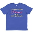 thumbnail image 3 of Inktastic Princess Youth T-Shirt, 3 of 5