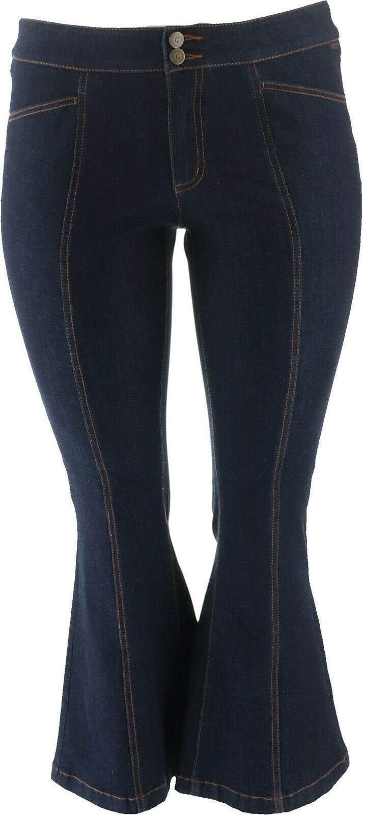 G.I.L.I Dual Stretch Flare Leg Jeans Medium Wash Color ...