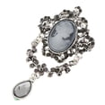 thumbnail image 1 of Broche de flor de estilo coreano para chaquetón, suéter, camisa, sombrero, solapa, bufanda, bolso Plata Hugo Broche Vintage Beauty Profile, 1 of 7