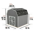 thumbnail image 5 of Handy Home Products Braymore 10x12 Do-It-Yourself Wooden Storage Shed with Floor, 5 of 6