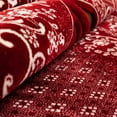 thumbnail image 4 of Modefa Turkish Islamic Velvet Prayer Rug - Thick & Wide Soft Praying Carpet for Men & Women - Large Prayer Mat - Eid & Ramadan Gift - with Kufi Cap, Beads & Car Hanger - Double Plush (KB Red), 4 of 5