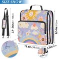 thumbnail image 2 of FORMRS Zipper Binder with Shoulder Strap 2-inch Ring 500 Sheet Capacity File Bag, Purple Clouds, 2 of 5