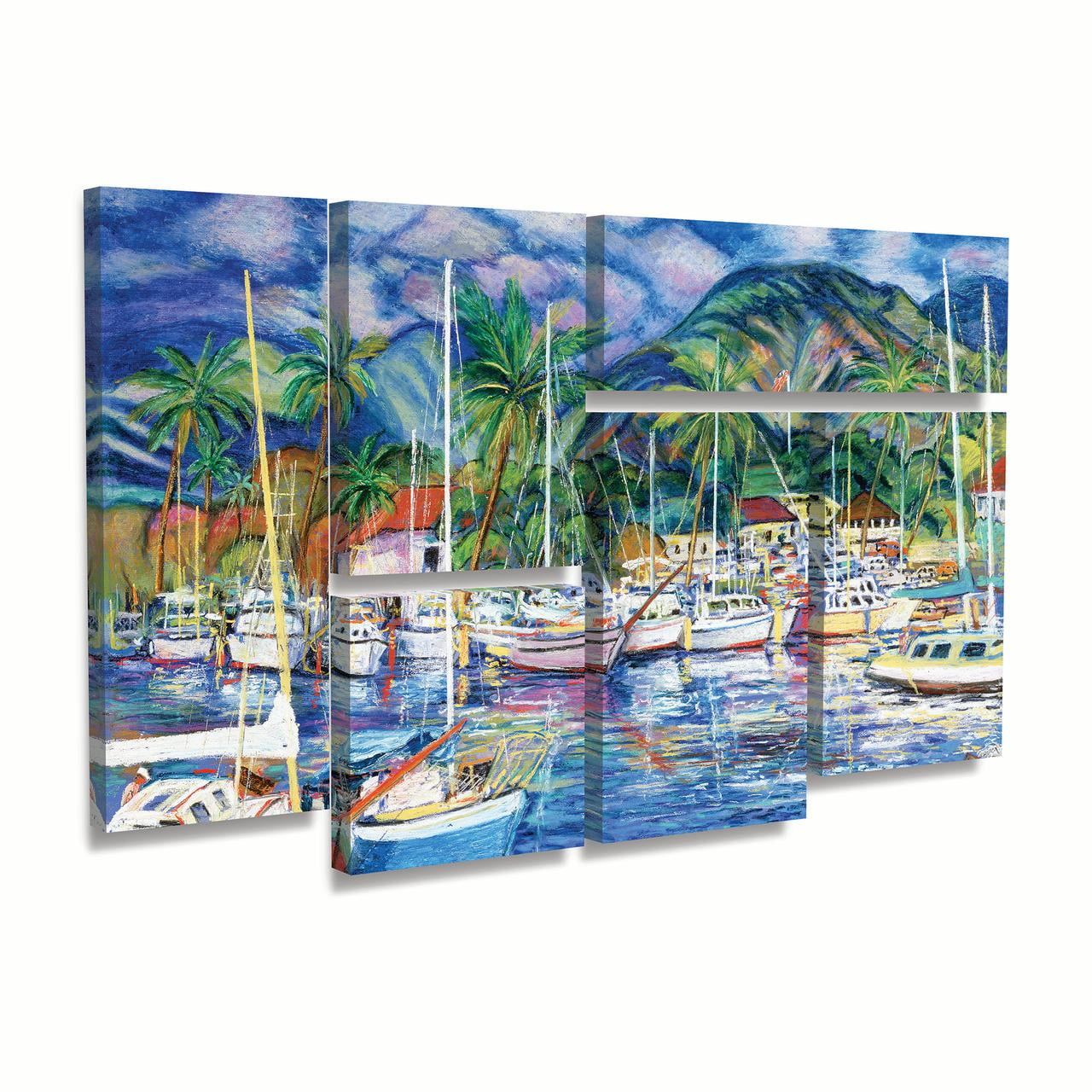 Trademark Fine Art 'Lahaina Marina' Canvas Art by Manor Shadian