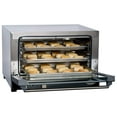 thumbnail image 2 of Cadco OV-013 Compact Half Size Convection Oven with Manual Controls, 120-Volt/1450-Watt, Stainless/Black, 2 of 2