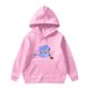 thumbnail image 1 of Moonsky Sudadera con capucha y cordón HUNTRX, estampado de grupo de chicas coreanas, jersey corto, suave y cómodo, top de manga larga para primavera y otoño.,Rosa,150, 1 of 5