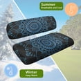 thumbnail image 5 of HUAICONG Floral Design Breathable Golf Cart Seat Cover Set, Elastic Washable Universal Golf Cart Seat Covers 2 Pack for Club Car EZGO, 5 of 7