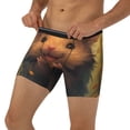 thumbnail image 3 of Salouo Cute Sunflower Guinea Pig Pattern Men's Boxer Briefs, Soft & Breathable Underwear Elastic Waistband Briefs for Men,1-Pack, 3 of 7