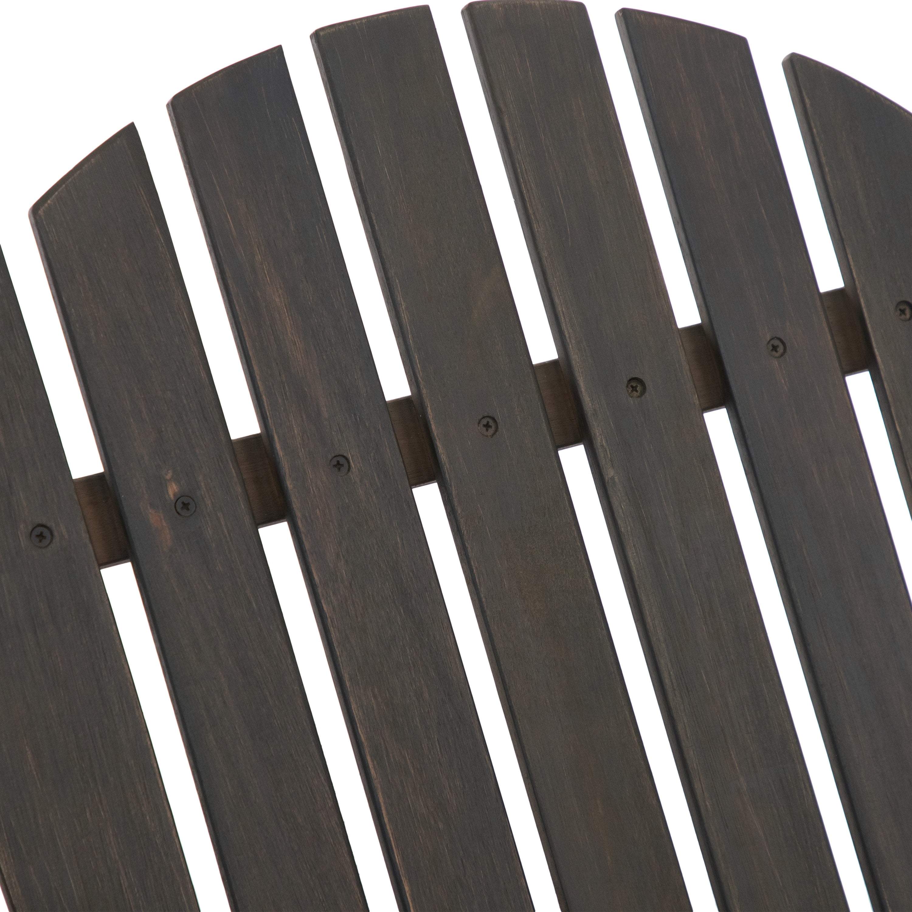 Furniture of America Taylor Wood Foldable Patio Adirondack Chair, Weathered Gray