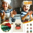 thumbnail image 2 of DOG PUG Printed Cotton Linen Sleeveless Apron Kitchen, 2 of 7