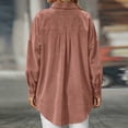 thumbnail image 5 of StSilkitty Button down Shirt Jacket for Women Long Sleeve Collared Shacket Coat with Pockets Fall Winter Outerwear, 5 of 6