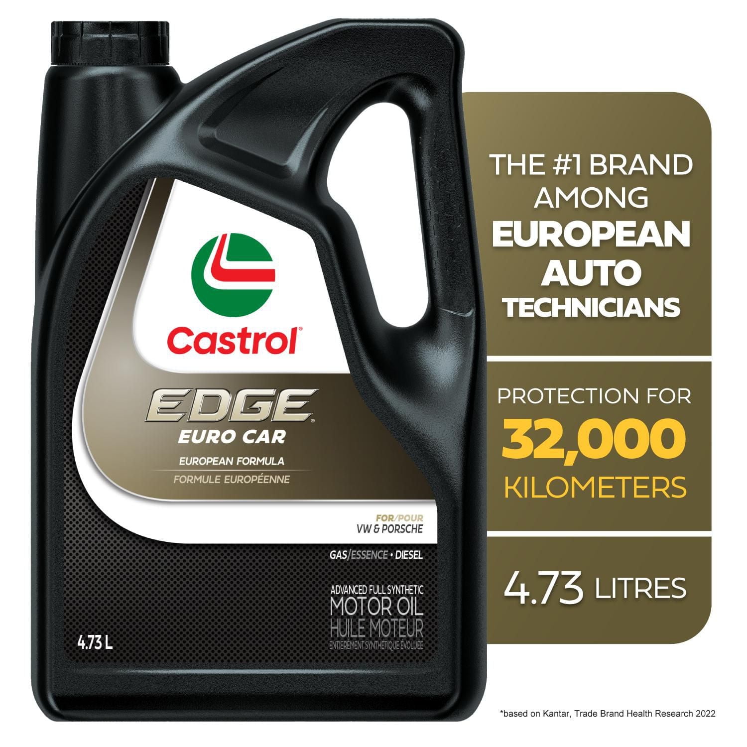 Castrol EDGE 5W40 avec technologie au titane liquide - 946 ml Huile moteur synthétique de qualité supérieure