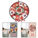 thumbnail image 5 of Juego de para niños, juego de para dardos con patrón de moda, bolas Navidad rojo Sunnimix Juego de mesa de dardos para niños, 5 of 8