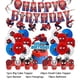 thumbnail image 5 of Nueva decoración de fiesta de cumpleaños de Spiderman superhéroe rojo tema de Spiderman vajilla taza plato telón de fondo B, 5 of 5