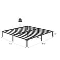 thumbnail image 3 of Metal Bed Frame King Size, No Box Spring Needed, Black With A Sleek Appearance Spring, Finish, Modern And Elegant Style, 3 of 4