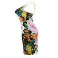 thumbnail image 4 of Women Halter Bodycon Sleeveless Ruched Spaghetti Strap Tie Dye Printing Club Party Mini Dress, 4 of 6