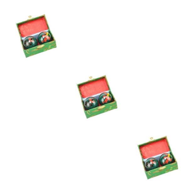 Minnieouse El ejercicio de 2 piezas reduce las bolas de estrés y alivia la tensión bolas chinas de Baoding con caja Type1 NO1