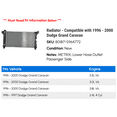 thumbnail image 2 of Radiator - Compatible with 1996 - 2000 Dodge Grand Caravan 1997 1998 1999, 2 of 2