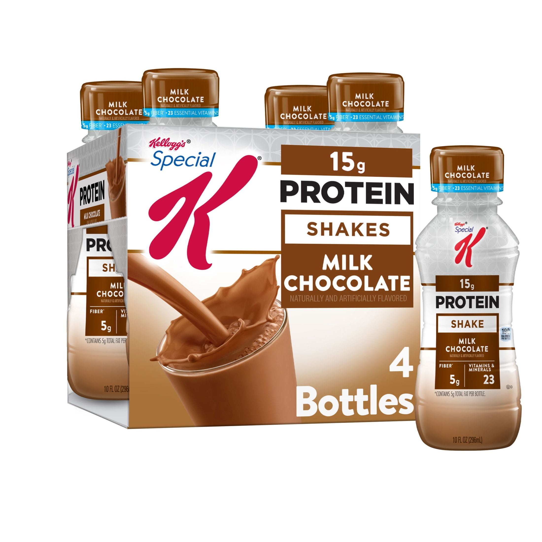 Kellogg's Special K Protein Shakes, Milk Chocolate, 40 oz, 4 Count