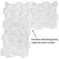 thumbnail image 6 of Art3d White PVC 3D Wall Panel Diamond Wall Panel Jagged Matching 19.7" x 19.7" (12-Pack), 6 of 6