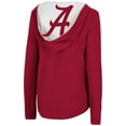 thumbnail image 3 of Women's Colosseum Crimson Alabama Crimson Tide Catalina Hoodie Long Sleeve T-Shirt, 3 of 3