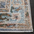 thumbnail image 3 of SAFAVIEH Jasmine Ellie Floral Area Rug, Blue/Gold, 5'3" x 5'3" Square, 3 of 8