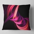 thumbnail image 2 of Designart Fractal Purple Connected Stripes - Contemporary Throw Pillow - 16x16, 2 of 5