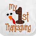 thumbnail image 4 of Inktastic Plaid 1st Thanksgiving Turkey Boys or Girls Baby Bib, 4 of 4