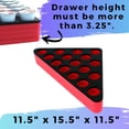 thumbnail image 4 of Polar Whale Coffee Corner Red and Black Pod Storage Deluxe Organizer Tray Drawer Insert for Kitchen Home Office Waterproof Washable 11.5 x 11.5 x 15.5 inches Holds 16 Compatible with Keurig K-Cup, 4 of 7