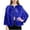Blue, variant on Vmvidoty Girls Shiny Party Long Sleeve Lightweight Zipper Metallic Jacket Sky Blue 6-7 Years
