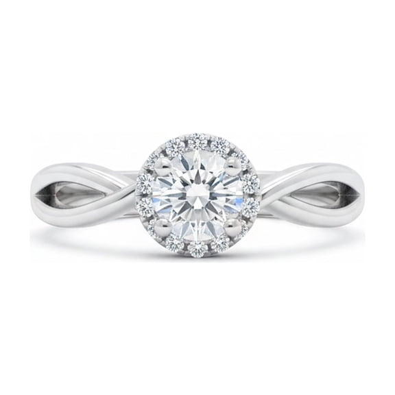 925 Pure Silver Bloom Solitaire Ring