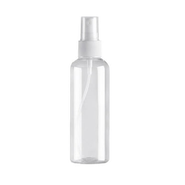 JeashCHAT Small Spray Bottle Clearance, 100ML Clear Empty Fine Mist Travel Size Mini Bottle, Pump Spray Cap Refillable Liquid Containers for Cosmetic