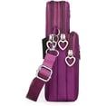 thumbnail image 7 of CAREFORM 3-Layers Crossbody Bag Cellphone Pouch Armband Wallet Nylon Smartphone Purse with Earphone Hole, 7 of 7