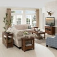 thumbnail image 4 of Leick Home 10907 Slatestone One Drawer Rustic Oak End Table, Distressed Rustic Oak, 4 of 18